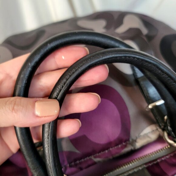 Coach Madison Sophia 2010 Sateen Clover Tote / Crossbody Bag ~ Retail $249 - Picture 8 of 9